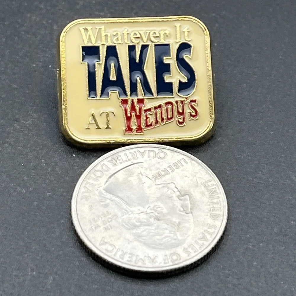Wendy's Whatever It Takes Employee Lapel Hat Pin‎